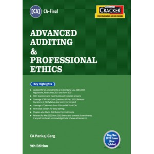 Taxmann's Cracker on Advanced Auditing & Professional Ethics for CA Final May 2022 Exam [New Syllabus] by CA. Pankaj Garg